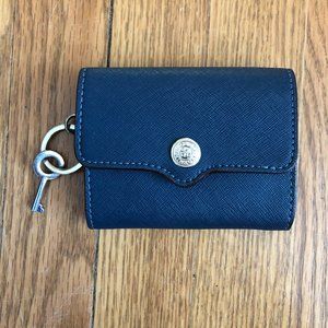Rebecca Minkoff Navy Compact Wallet with Keychain